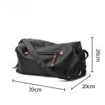 Krep&scaron;ys per petį, ne&scaron;iojamas kaip kuprinė, vyri&scaron;kas krep&scaron;ys per petį, didelės talpos kurjerio krep&scaron;ys, gatvės mados įstrižainės kuprinė juoda