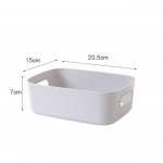 Buitinė plastikinė laikymo dėžė, skirta staliniams kompiuteriams, virtuvei, drabužiams ir kosmetikai, storesnis dizainas įvairiems daiktams tvarkyti.