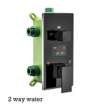 Auk&scaron;tųjų technologijų skaitmeninis sieninis 2 arba 3 krypčių juodos arba chromo spalvos du&scaron;o mai&scaron;ytuvo vožtuvo valdymas su ekranu BathMixer Shower