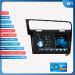 Hizpo Hizpo 10.1 Carplay 4G 2 Din Android 13 Automobilio radijas Volkswagen Golf 7 2013 - 2017 Juodos pilkos spalvos Vaizdo grotuvas GPS DSP I&scaron;manusis Autoradio RDS W1 B 8Core 2G 32G