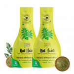 Nat Habit Fresh Neem Cure Bath Ubtan, 2 Minute Body Scrub For Skin Brightening & Cleansing, Body Acne Control & Pigmentation (Pack of 2 x 80g)