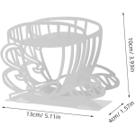 Popierinių servetėlių laikiklis stovas virtuvės stalams ir stalvir&scaron;iams | Juodas galvanizuotas servetėlių krep&scaron;elis | Kavinės restorano dekoras juoda