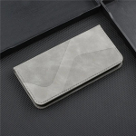 Magnetinis odinis knygų dėklas Xiaomi Redmi 6 6A Note 7 7S 8T 8 Pro Note8 2021 8A Redmi6A Redmi7 dangtelis su atverčiamu stovu ir pinigine for Redmi 6 pilka spalva
