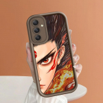 Mink&scaron;tas silikoninis kvadratinių kopėčių spausdinimo ra&scaron;tų telefono korpusas, pilnas dangtis, fotoaparatas, atsparus smūgiams, guminis dėklas, skirtas Samsung Samsung S25 5G ruda