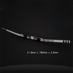 720/780 mm dviračio vairas, kregždės formos Alucanxingum dviračio vairas, skirtas 31,8 mm kotui 780mm long silver