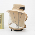 Unisex Sulankstoma Apsauginė Kepurė nuo Uodų su Paslėptu Tinkleliu, Apsauga nuo UV Spindulių, Apsauga nuo Vabzdžių ir Bičių, Lauko Skydelis, Kibirėlio Kepurė, Žvejo Kepurė