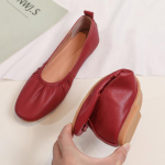Natūralios odos moteri&scaron;ki laisvalaikio bateliai moteri&scaron;ki retro batai žemu kulnu mink&scaron;tu padu plok&scaron;čiapadžiai laisvalaikio universalūs loaferiai moterims 35(22.5cm) brown