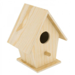 Petit Nichoir en bois d&eacute;coupe rond 10 x 8 x 6 cm
