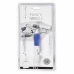 Poin&ccedil;on pour la broderie - Non sp&eacute;cifi&eacute; - R&eacute;f 46131 - 1 porte-aiguille soft grip - 3 aiguilles - 2 enfileurs