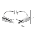 1 pora Nerūdijančio plieno Personalizuoti A&scaron;trūs Dantys Netikras Auskaras Lūpos Žiedas Punk Ekstravaganti&scaron;ki Papuo&scaron;alai Moterims Gotikiniai Kūno Papuo&scaron;alai Hoop&Labret, Lip Piercing Jewelry&Oral sidabras