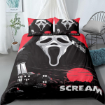 Scream siaubo nakties užvalkalų komplektas JAV King Queen Dvigulė Pilna Dvigulė Viengulė Dydžio Lovos Patalynės Komplektas 140cmx200cm
