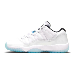 Air Jordan 11 Retro Low GS Legend Blue Vaikams Sportbačiai Balti Juodi 528896-117 35.5