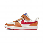 Nike Court Borough Low 2 PS Sail Hot Curry Vaikų sportbačiai Kreminiai Game-Royal University-Red BQ5451-119 29.5