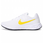 Nike Revolution 6 Next Nature Balti Opti Geltoni Moteri&scaron;ki Sportbačiai Juodi DC3729-105 35.5