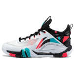 Li Ning Ground Flying 2 Pro Audinys Sintetinė oda Neslystantis Atsparus dilimui Kvėpuojantis Vidutinio auk&scaron;čio Badmintono bateliai Unisex sportbačiai AYAT003-2 39⅔