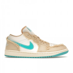 Air Jordan 1 Low SE Wave Moteri&scaron;ki kedai Rudo sezamo ir ledinio mėlyno spalvos HF4983-252 36