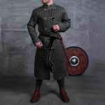 Viduramžių kario gambesonas riteriai Larp storas pamink&scaron;tintas &scaron;arvų paltas Cosplay aketono apranga