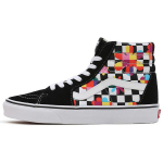 Vans Sk8 languoti spalvingi gėlių ra&scaron;to kasdieniai auk&scaron;takulniai riedlenčių batai Unisex sportbačiai juodi balti VN0A7Q5NB05 40