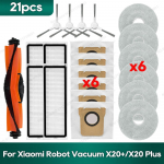Suderinamas su Xiaomi X20 Plus / X20+, Xiaomi X10 Plus / X10+ Priedai Krep&scaron;iai Hepa Filtras &Scaron;luostė Pagrindinis &Scaron;oninis &Scaron;epetys Dalys