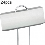 24 vnt. Nerūdijančio plieno ženklų žymekliai Augalų vardo lentelės Etiketės Sodo įrankis sidabras