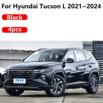 Hyundai Tucson Priedai NX4 2024 4 VNT Priekinės purvo apsaugos Galinės purvo apsaugos Ratų Automobilio Priedai juoda