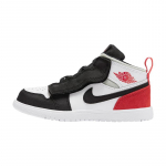 Jordan 1 Mid Alt White Black Red Spruce TD AR6352-100 23.5