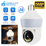 YOOSEE Ai APP Namų E27 &Scaron;viesos Kamera HD 5MP PTZ Ai Transporto Priemonių Aptikimas Dvipusis Domofonas Naktinis Matymas WIFI Kamera Mobilus Sekimas Camera
