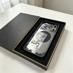 Galinio korpuso baterijos dangtelis, skirtas iPhone 12, paverčiantis jį 17 Pro, &bdquo;pasidaryk pats&ldquo;, 12 pana&scaron;us į 17 Pro, su dėklu Blue 12 to 17pro gray