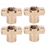 4 vnt. trapecinė veržlė T8 žalvario H flan&scaron;o techninės įrangos tvirtinimo detalės 3D spausdintuvo priedai 8 mm