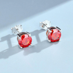 Kelių spalvų ketur&scaron;akiai moissanite auskarai 30 centų 50 centų 1 karatas 2 karatų sidabro vyrams ir moterims, įvairių spalvų Pasirenkami paprasti auskarai 8MM