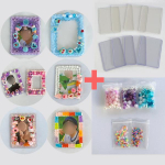 Toploader Decoden Set Poca Photo Card stalo žaidimo rankovė Pokku Polku Topku dalys, 1 vnt. populiarūs Korėjos žaislai gray