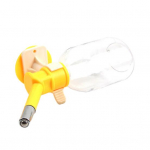 150/250/500 ml pakabinamas naminių gyvūnėlių girtuoklis, didelės talpos, atsparus įkandimams, lygūs kra&scaron;tai, atsparūs kritimams, lengvai nuleidžiami L geltona