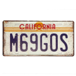 Senovinis valstybinis numeris surūdijęs metalinis ženklas Automobilio priekis Asmeninis valstybinis numeris Naujovė Senas valstybinis numeris Garažas Baras Klubas Kavinės Dekoras 30x15cm