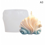 3D jūros kriauklių formos žvakės formos silikoninės formos Mielos papuo&scaron;alų muilo formavimo formos, pasidaryk pats, papuo&scaron;alų kūrimo įrankis pudingo saldainių kepimo forma