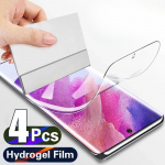 4 vnt. hidrogelio plėvelė, skirta Samsung Galaxy S24 S23 S20 S21 S22 Plus Ultra FE Note 20 9 10 Plus ekrano apsaugai Note 8 gryna