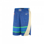 Nike NBA Milwaukee Bucks Swingman City Edition Dri-Fit &scaron;ortai Photo Blue/Flat Opal vyrams Streetwear DX8709-406 S