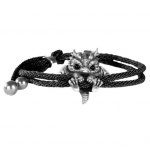 Drakono apyrankė, pintos virvės, vintažinio kini&scaron;ko stiliaus, poliruoto lydinio, lengva, hiphopo rie&scaron;o aksesuaras, unisex bangle papuo&scaron;alas juoda