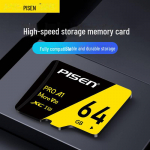 PISEN Atminties ir Saugojimo Kortelė: 32G, 64G, 128G vaizdo registratoriams, stebėjimo kameroms ir mobiliesiems telefonams. TF memory card 16G