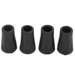 4 vnt. žygio lazdų antgalių guminių pakaitinių antgalių apsaugos žygio lazdoms, kurių skylės skersmuo 12 mm