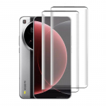 2 vnt grūdintas stiklas, skirtas Xiaomi 15 Ultra 15Ultra 15 Pro lenktas ekrano apsauginis plėvelė stiklas Xiaomi 15 juoda