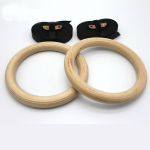 Beržinės reguliuojamos gimnastikos žiedai suaugusiems ir vaikams &ndash; Augimui, tempimui ir fitnesui skirti pakabinami žiedai 28mm Rings with 2.5cm Strap (1.2kg)