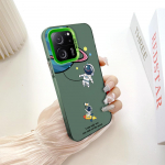 Spalvingas sidabrinis dvipusis kietas dėklas su pie&scaron;iniu, atsparus smūgiams ir kritimams, skirtas Xiaomi Redmi Poco telefonams Xiaomi Poco M3