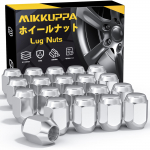 MIKKUPPA Rato veržlės M12 x P1.5 Toyota, Mazda, Mitsubishi ir Daihatsu kūginiam sriegiui 20 pieces sidabras
