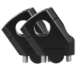 Yuract Vairo pakėliklis motociklams Vairo pakėliklis Vairo stovas Motociklo vairas 0,9 colio (22 mm) sidabras (Juoda)