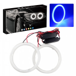 Grandview COB Squid Ring 100mm priekinis žibintas mėlynas su dangteliu balastu angel eyes automobiliui 2 vnt. rinkinys (Atnaujinta versija) 100MM mėlyna