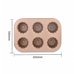 6/9/12 skylių pyrago forma anglinio plieno kepimo indas mini pyrago forma kanelėms keksiukų formelės desertui kepti namų virtuvės virėjas