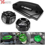 Skirta Kawasaki Z650 Z 650 2017- 2022 Priedai Motociklo Priekinio Galinio Stabdžių Skysčio Dangtelio Variklio Alyvos Įpylimo Dangtelio Apsauga 1 Engine Plug Black
