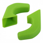 1Pair Front Bumper Tow Hook trailer Cover Trim For Jeep Wrangler JK JL JT 2007+ žalia