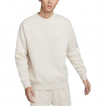Nike Sportswear Club Fleece vyri&scaron;kas džemperis baltas &scaron;viesiai žemės rudas BV2663-104 EU L balta