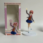 18CM Anime Žaidimas Doki Doki Literatūros Klubas Sayori Figūrėlė Mielos Mergaitės Animacijos Modelis Žaislai Dovanos Kolekcija Dekoracijos Ornamentai PVC With box